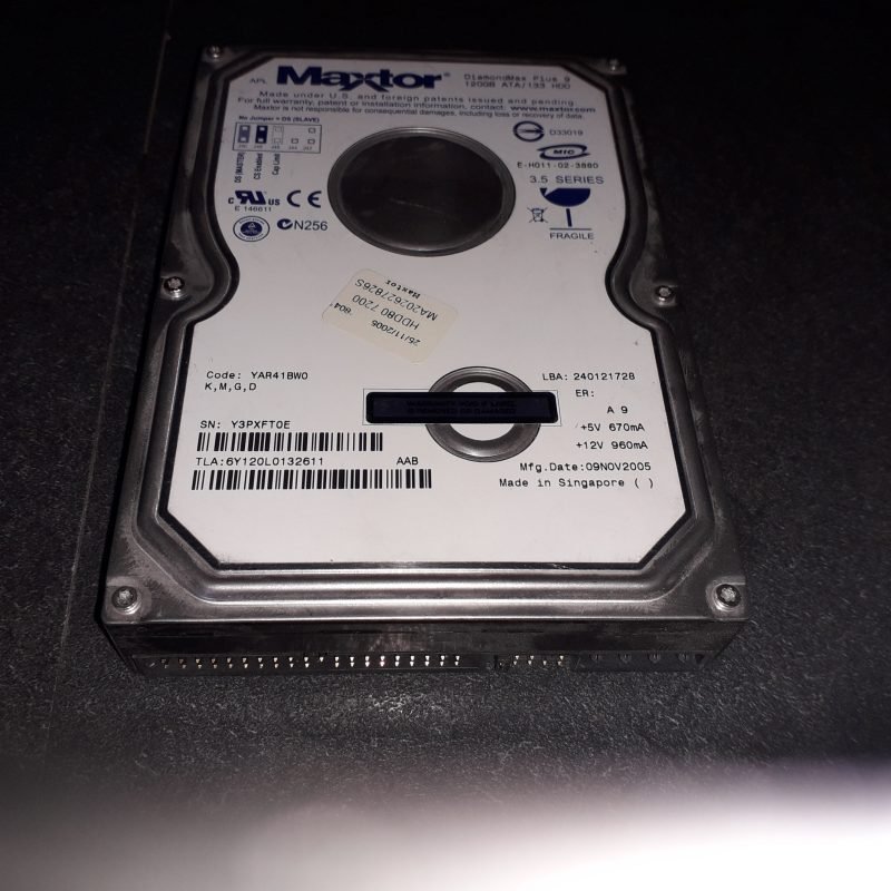 HDD Disque dur Maxtor DiamondMax 10 – 80 Go IDE / ATA-133 - Accessoires informatique